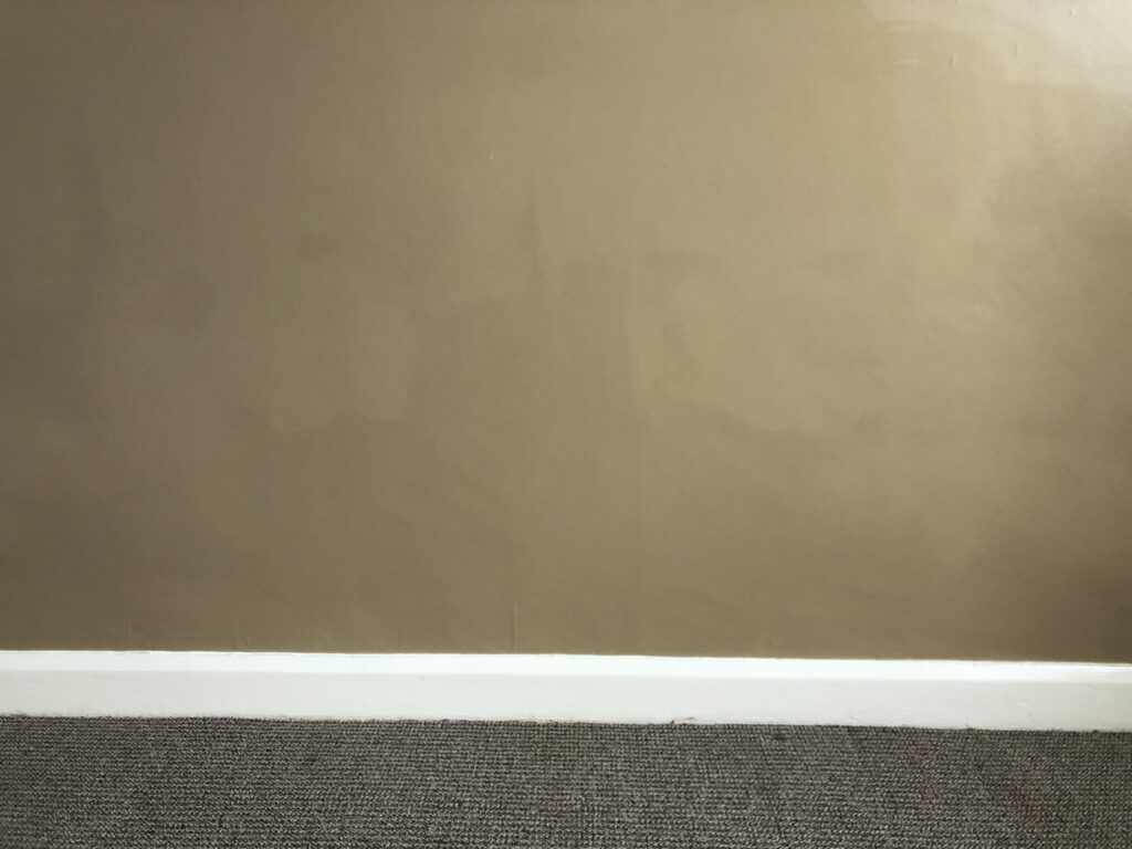 wall after mould has been cleaned