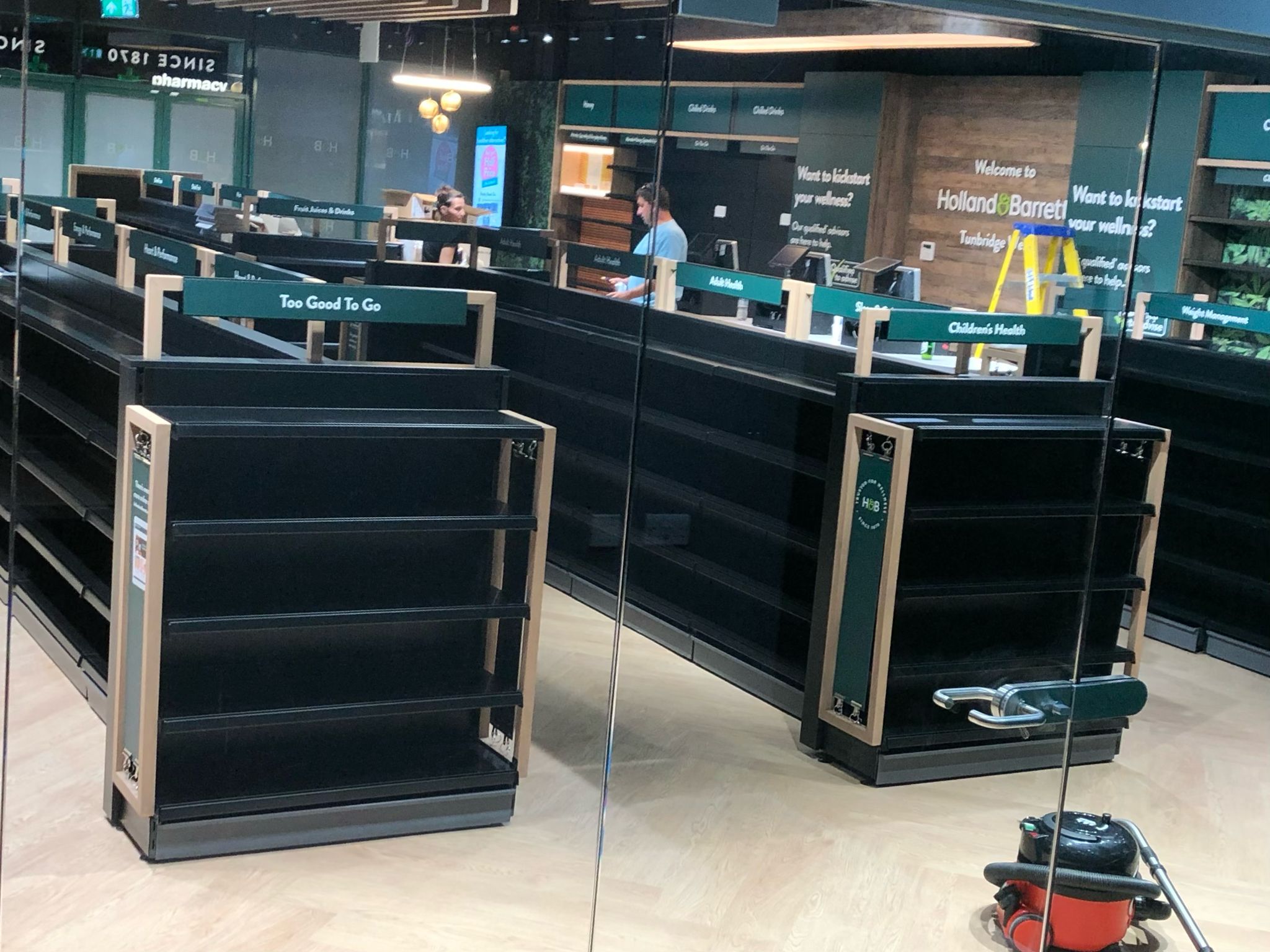 After fit out clean at Holland and Barrett